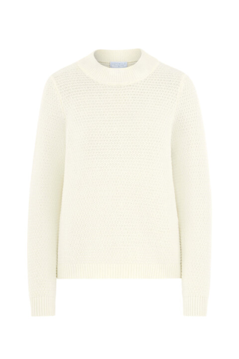 Textured turtleneck jumper