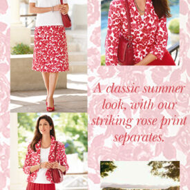 Stunning Rose Print Separates