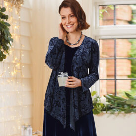 Sparkle in devoré and velour pieces