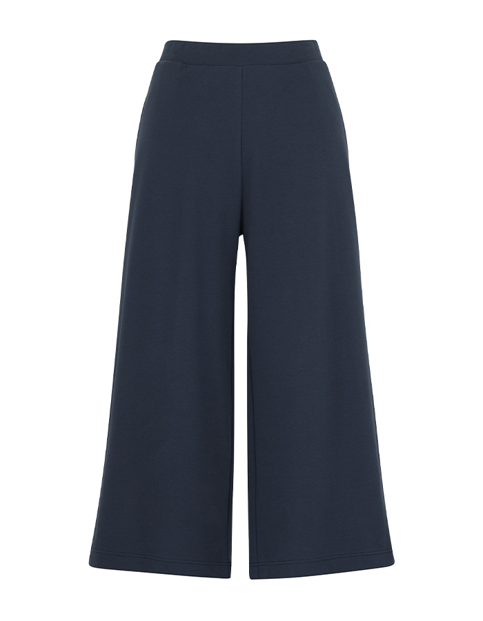 a web still of navy cropped culottes. 